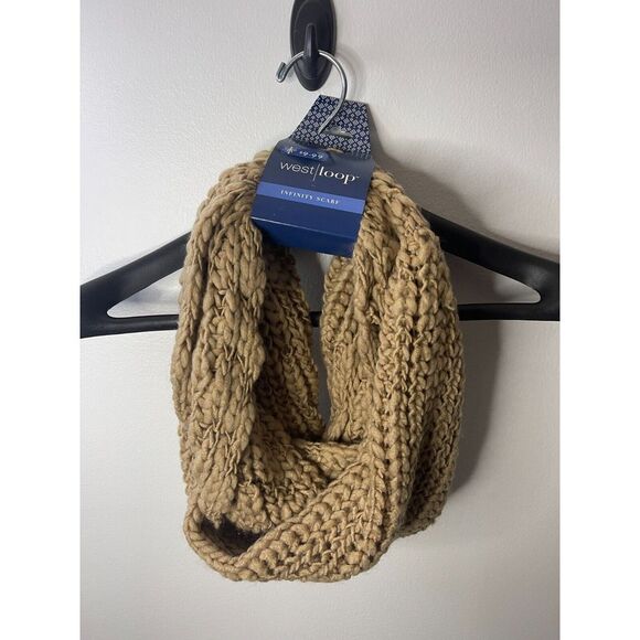 West‎ Loop Infinity Scarf Tan - Picture 1 of 4